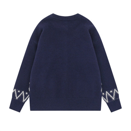 Loose Round Neck Casual Knit  Versatile Women's Sweater