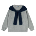 Cashmere Knit Sweater Loose Oversized Hooded Chic Korean-Style Knit Top